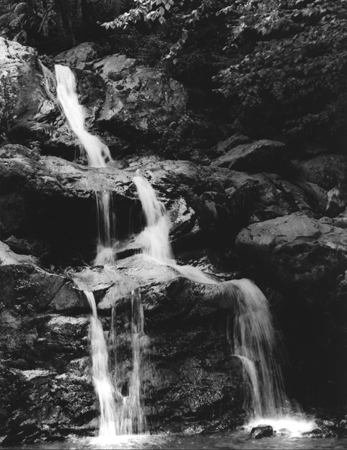 bw dark hollow falls shenandoah